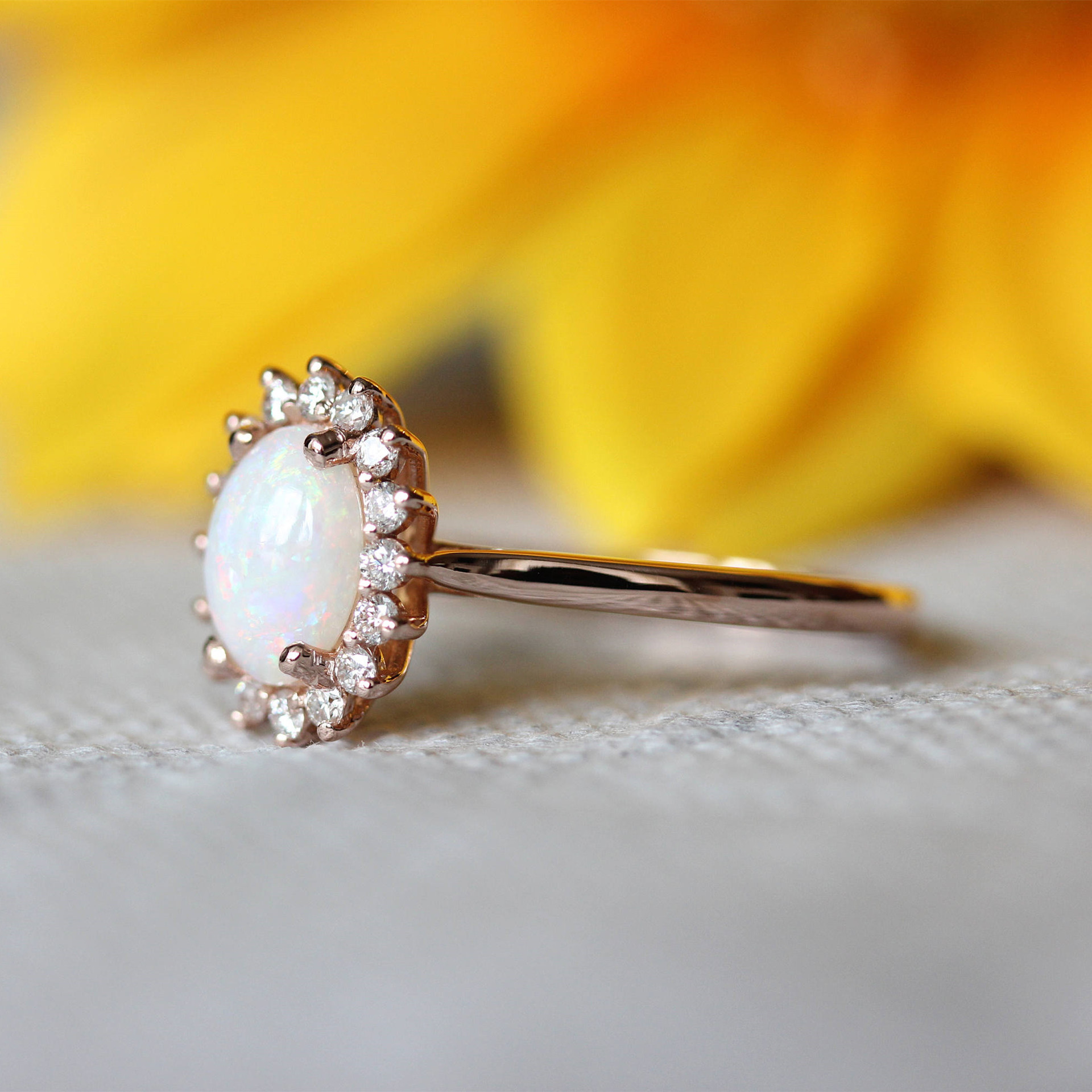 New Jewelry Oval Opal Ring - Image 3