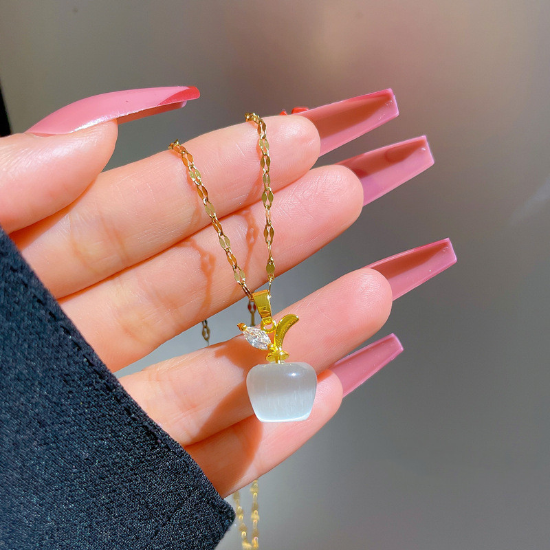 Opal Diamond Necklace With Diamonds - Image 3