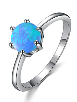 Six Prong Ladies Opal Ring