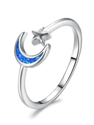 Moon Opal Star Ring