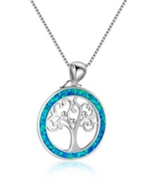 Tree of Life Opal Opal Pendant