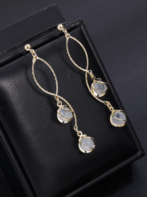 Opal high-end earrings