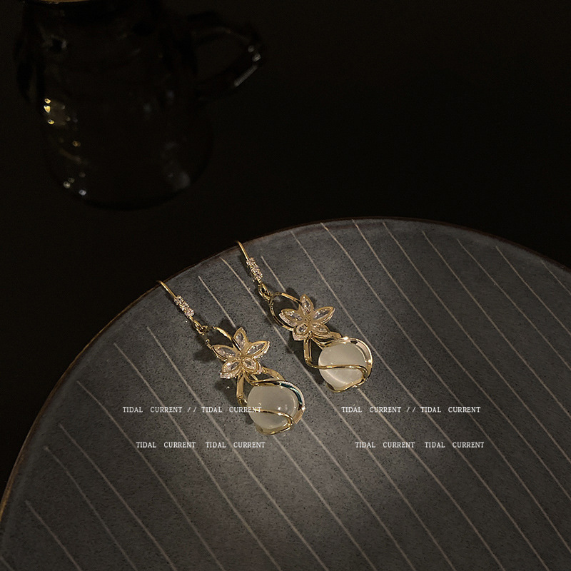 Electroplated Opal Earrings - Image 3