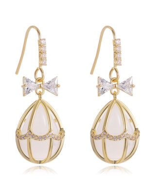 Opal Butterfly Stud Earrings Women