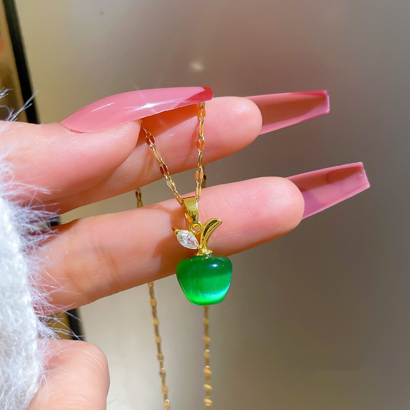 Opal Diamond Necklace With Diamonds - Image 2