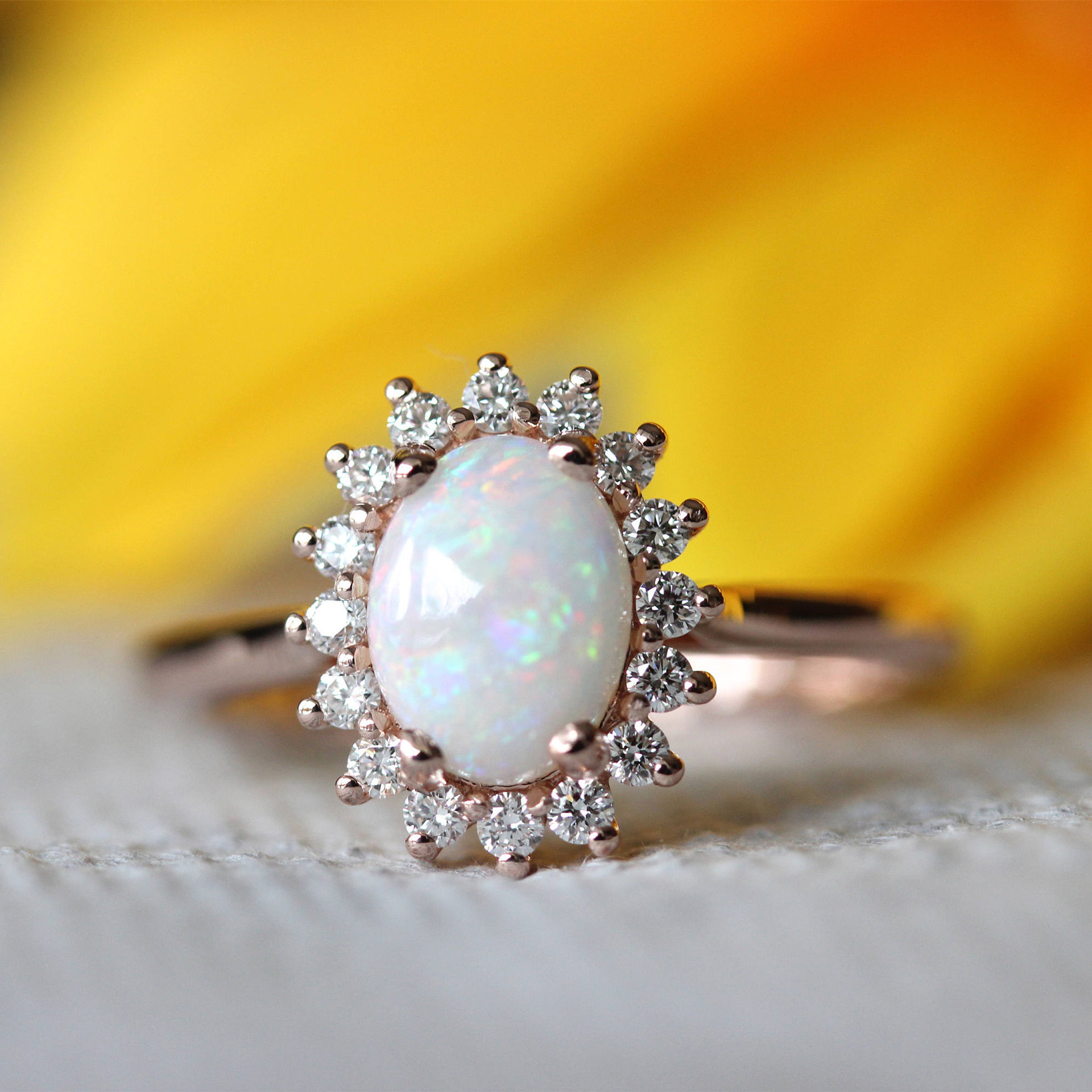 New Jewelry Oval Opal Ring - Image 4