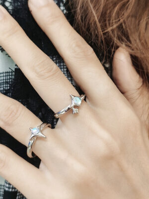 Opal Irregular Natural Stone Ring