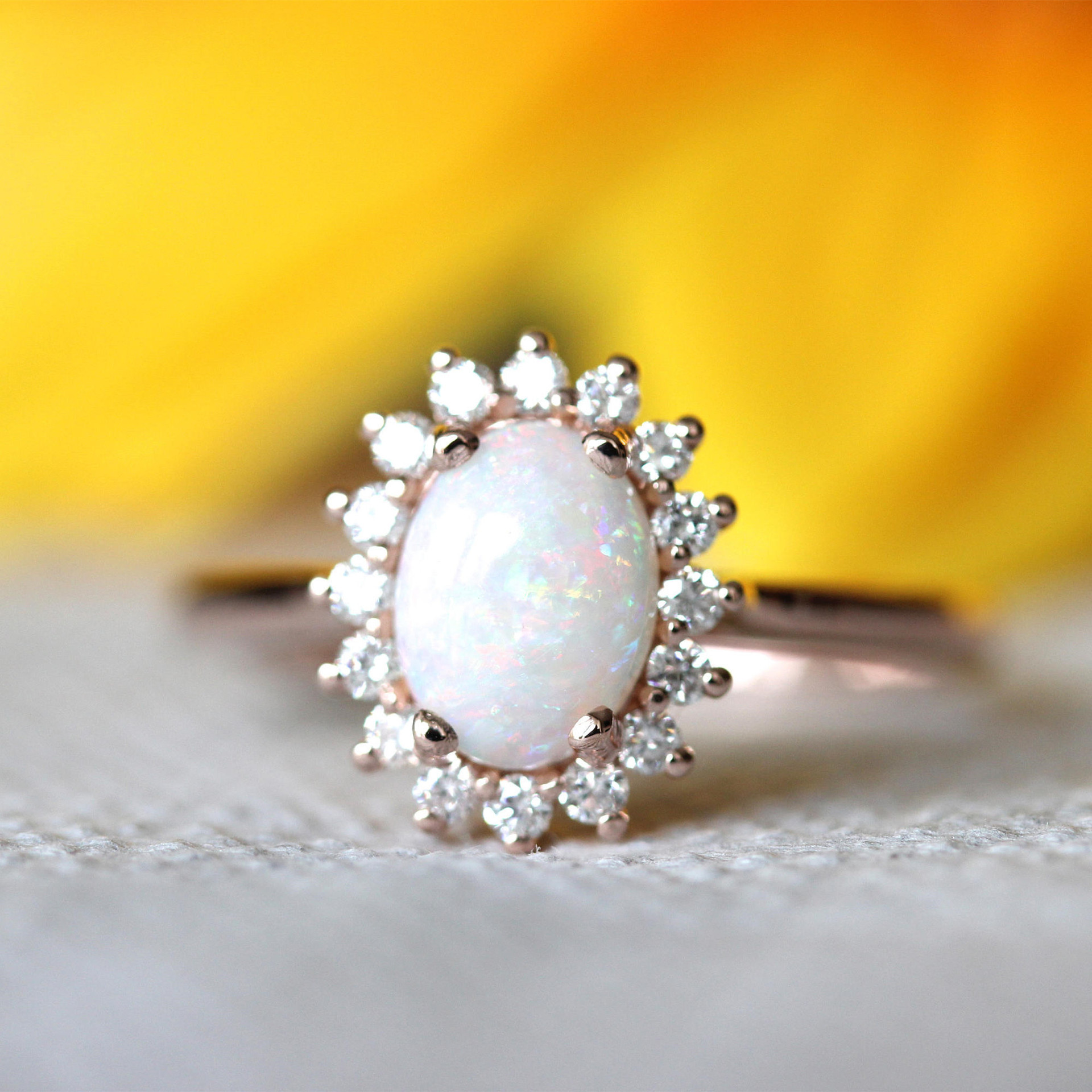 New Jewelry Oval Opal Ring - Image 2