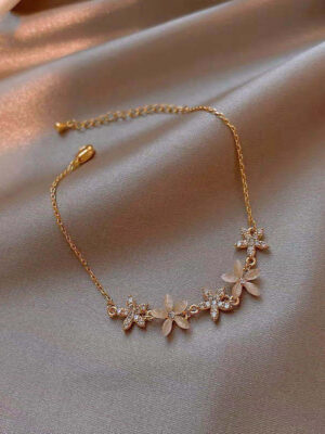 Fashion Opal Rhinestone Copper Bracelet