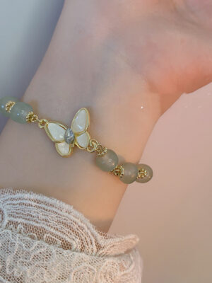 Korean Fashion Opal Butterfly Bracelet