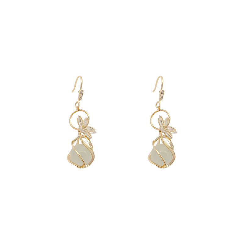 Electroplated Opal Earrings