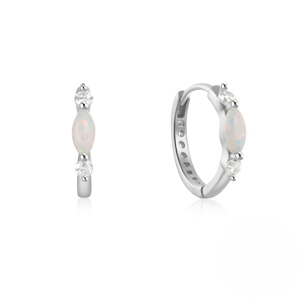 Rhinestone Zircon Opal Ear Clip - Image 4