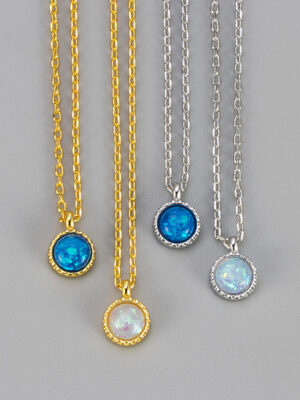Opal Necklace Clavicle Chain Female