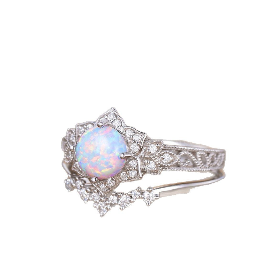 Opal Ring Fashion Minority Design - Image 5